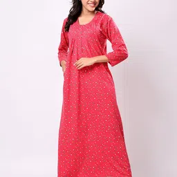 CHUI MUI Printed Maxi Nightdress-picture-11