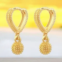 SHREE KRISHNA SHOPPING Women Gold-Plated Brass Hoop Earring-picture-34