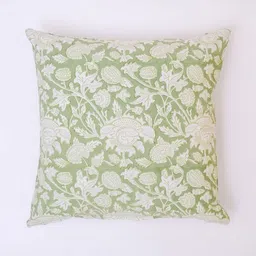 Block N Style Green & White Floral Square Cushion Covers-image-47