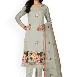 Maroosh Floral Embroidered Unstitched Dress Material-picture-33