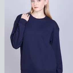 CORSICA Women Polyester Solid Pullover Sweatshirt-picture-26