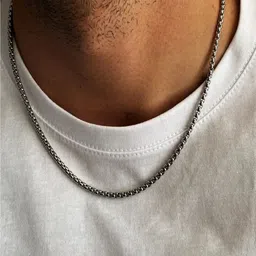 Crazy Fashion Unisex Rhodium-Plated Chain image 3