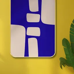 Myntra Elegant Homes Navy Blue & Off White Abstract Printed Wooden Wall Art-image-48