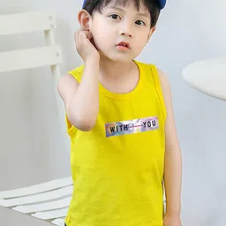 LULU & SKY Boys Typography Printed Pure Cotton Pockets T-shirt image 2