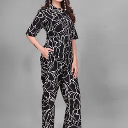 RUNAYA NX Printed Pure Cotton Shirt With Trousers Co-Ords image 4