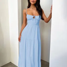 KPOP Shoulder Straps Maxi Dress-picture-20