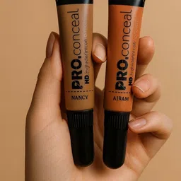 NANCY AJRAM Set Of 2 Pro High Definition Liquid Concealer - 8 g Each - Cool Tan-Orange image 4