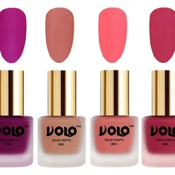 VOLO Set Of 4 Velvet Matte Nail Polish - 8 ml Each - 14 - 38 - 41 - 43 image 2