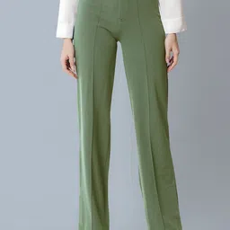 Dream Beauty Fashion Women Straight Fit High-Rise Easy Wash Pleated Trousers-picture-41