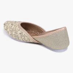 Superminis Girls Embellished Ethnic Mojaris with Embroidered Flats image 5
