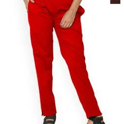 SRISARAS Women Pack Of 2 Mid-Rise Cotton Regular Fit Trousers-image-87
