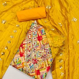 Rangtulika Ethnics Printed Unstitched Dress Material-picture-20