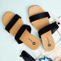 Pairs4U Women Canvas One Toe Flats-image-75