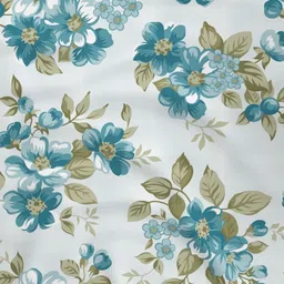 Raymond Home Lush Petal White Printed Microfiber 110 TC Queen Bedsheet Set 1.98 m x 1.83 m image 2