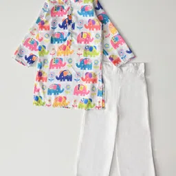 Sangria Boys Printed Straight Kurta Sets image 4