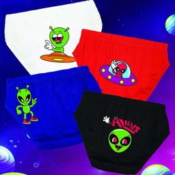 NUSYL Pack Of 4 Boys Printed Cotton Basic BriefsNUBCBRFPO4.0066-picture-15