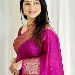 Shriyangan Ethnic Motifs Zari Art Silk Handloom Kanjeevaram Saree image 4