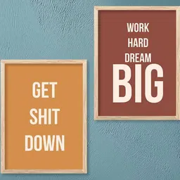 walllane Motivational Wall Art With Frame Home Decor Wall Painting For Living Room Office Bedroom-picture-38