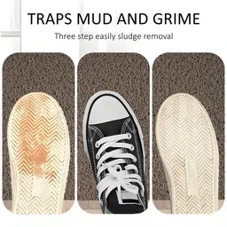 Myntra Elegant Homes Brown Textured Water Absorbing Doormat image 5