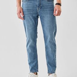 Snitch Men Skinny Fit Mid-Rise Low Distress Light Fade Stretchable Jeans-picture-40