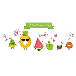 Jaamso Royals Green & Red Printed Self-Adhesive Wall Sticker-picture-27