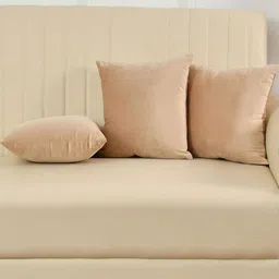 Shadowkart Beige 3 Pieces Square Cushion Covers-picture-33