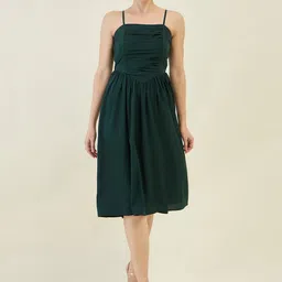 aayu Fit & Flare Ruched Midi Dress-picture-15