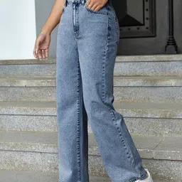 ROBECULT COLLECTION Women Comfort Straight Fit High-Rise Plus Size Stretchable Jeans image 5