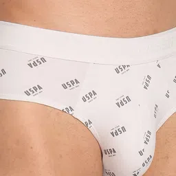 U.S. Polo Assn. Men Printed Stretchable Basic Briefs image 3