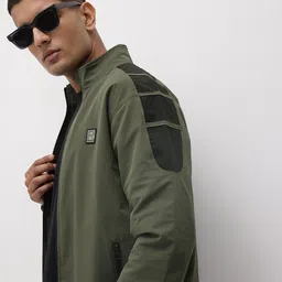 The Roadster Life Co Mock Collar Bomber Jacket-image-46