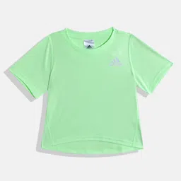 ADIDAS Girls Logo Aeroready T-shirt-image-59