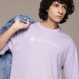 The Roadster Lifestyle Co. Drop-Shoulder Sleeves Oversized T-shirt-picture-10
