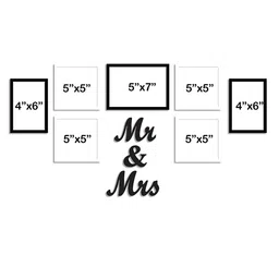 Art Street Set of 7 Black Solid Individual Photo Frames image 3