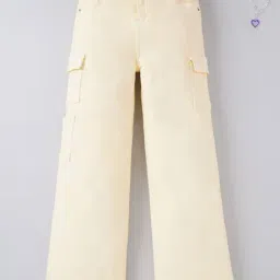 Edheads Kids Yellow Cotton Regular Fit Jeans-image-8