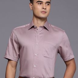 Louis Philippe Classic Fit Self Designed Pure Cotton Formal Shirt-picture-43