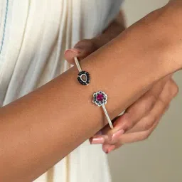 Shaya 92.5 Sterling Silver Rise Above Prejudice Bracelet for Women-image-39