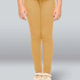 Lyra Kids Beige Skinny Fit Leggings-picture-5
