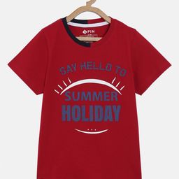 3PIN Boys Red Printed Round Neck T-shirt-picture-30