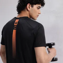 HRX by Hrithik Roshan Men Striped Rapid-Dry Training T-shirt-picture-35