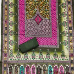 Suha Printed Unstitched Dress Material image 2