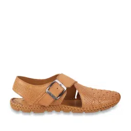 J. Fontini by Mochi Men's Tan Ankle Strap Sandals-image-12