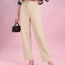 DressBerry Women Waffle Knit Trousers-image-11