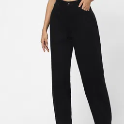 ONLY Women Black Straight Fit High-Rise Jeans-image-8