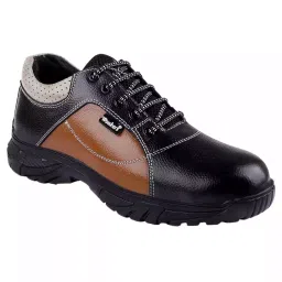 Woakers Steel Toe Safety Shoes Low Aknle PVC Sole Multiple Color Real Grain Leather Size UK 6, SAFTEY-003-picture-15