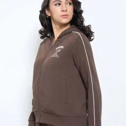 Sf Jeans By Pantaloons Brown Loose Fit Printed Hoodie image 3