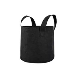 ORILEY Plant Growing Bag with Sturdy Handle Size 8x8 inch 300 GSM Round Black, OR-RGB-35 (Pack of 2)-picture-2