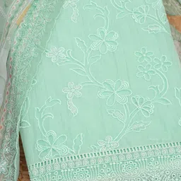 Soch Women Floral Embroidered Sequinned Unstitched Dress Material with Dupatta image 3