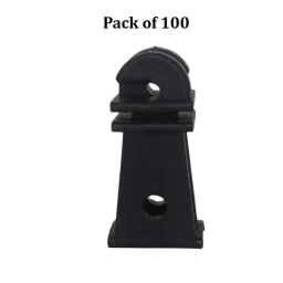 Urja Heavy Plastic Insulator Black 2.5 Inch (63.5 mm) Size Plastic for Electric Fencing, INSB100 (Pack of 100 Pcs) image 2