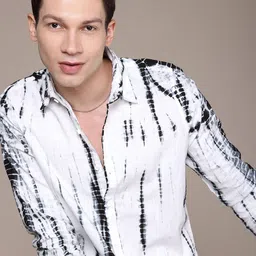 WROGN Pure Cotton Dyed Casual Shirt-image-60