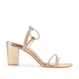 Scentra Women's Golden Ethnic Sandals-picture-12